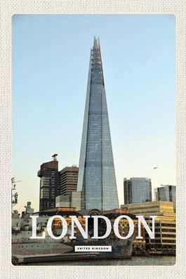 Blechschild 18x12 cm London Stadt United Kingdom