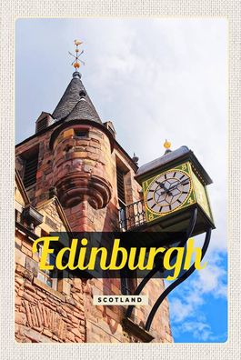 Blechschild 18x12 cm Edinburgh Scotland AltstadtSchild