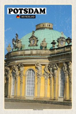 Blechschild 18x12 cm Potsdam Schloss Sanssouci