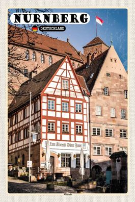 Blechschild 18x12 cm Nürnberg Altstadt