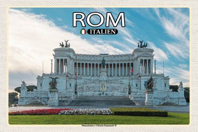 Blechschild 18x12 cm Rom Monumento Vittorio Emanuele II