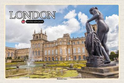 Blechschild 18x12 cm London England Blenheim Palace