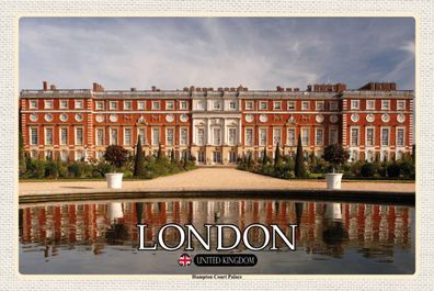 Blechschild 18x12 cm Hampton Court Palace London