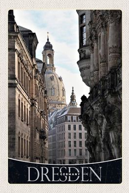 Blechschild 18x12 cm Dresden