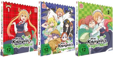 Miss Kobayashi´s Dragon Maid - Vol.1-3 - DVD - NEU