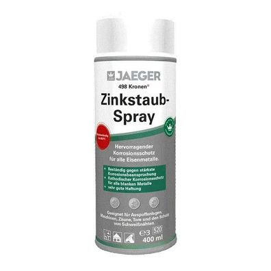Jaeger 498 Kronen Zinkstaub-Spray 0,4 Liter grau