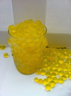 Bunte Blumenerde Wasserperlen Gel gelb 100 Gramm (99,90(KG)