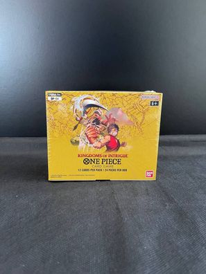One Piece Karten Card Game TCG OP04 Kingdoms of Intrigue Display booster box Englisch