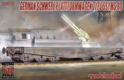 modelcollect Deutscher Schwerer Plattformwagen SSYMS 8= 1/72 Innerhalb 24 H Versandt