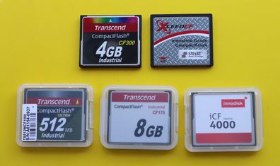NEU CF Industrial Xceed Transcend Innodisk 256MB 512MB 1 4 8 GB CompactFlash 4GB 8GB