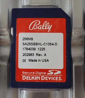NEU: 256MB Delkin Devices Secure Digital (SD) Speicherkarte Bally 256 MB