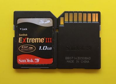 1GB SanDisk Extreme III 133x Secure Digital (SD) Speicherkarte 1 GB SDSDX3-1024 ESP