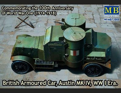 Masterbox ! British Armoured CAR, AUSTIN MK IV, WW I Era in 1/72