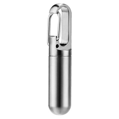 Kleine Taschen-Pillendose mit Schlüsselanhänger, tragbares, wasserdichtes Pillenetui