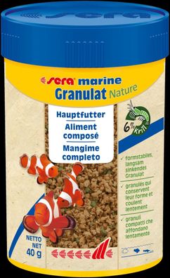 Sera marine Granulat Nature 100ml - Hauptfutter für alle Meerwasserfische