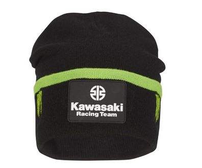 Original Kawasaki Beanie Mütze Wintermütze WSBK 2022 grün schwarz NEU