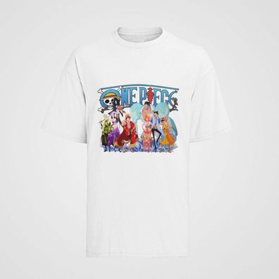 Herren T-Shirt Bio Baumwolle One Piece whole Piraten Crew Familie Anime