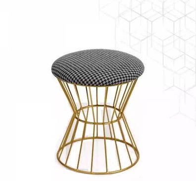Hocker Fußhocker Würfel Luxus Möbel Design Stil Lounge Club Stoff