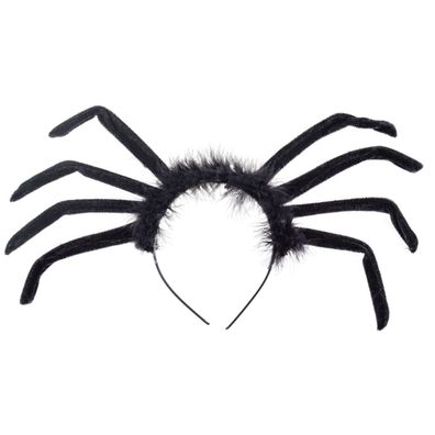 schwarzer Haarreif Spinne Spider Spinnenhaarreif Halloween Grusel Karneval