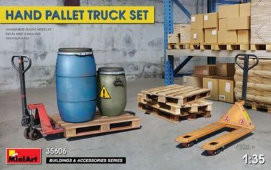 MiniArt Palettenhubwagen Pallet Truck Se in 1:35 Diorama 550035606 Bausatz 35606