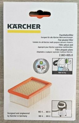 Kärcher Flachfaltenfilter für MV 4 / MV 5 / MV 6 2.863-005.0