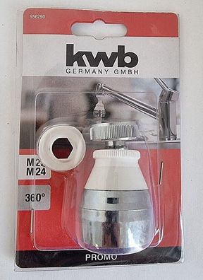 KWB Wassersparer Wasserhahn-Aufsatz M22 M24 360grad 956290