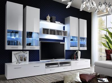 Wohnwand tv Ständer Sideboard Designer Modern Wohnzimmer Regale Holz Neu