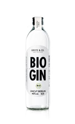 Grote Organic, Bio Gin Uncut Berlin, 0,5 l, 40 % vol.