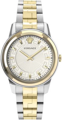Versace VEPX00620 Greca silber gold Edelstahl Armband Uhr Damen NEU