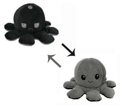Octopus Plüschtiere, Reversible Octopus Plush zum Wenden, Doppelseitige Flip