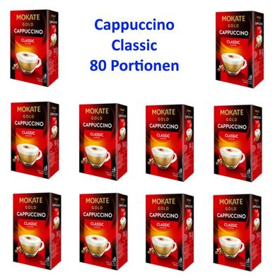 Cappuccino Classic - 80 Einzel Portionen - Lösliches Kaffee Getränk