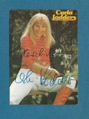 Carla Lodders (alte Autogrammkarte) - persönlich signiert