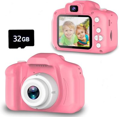 Kinderkamera, Display 1080P HD Digitalkamera für 4-14 Rosa