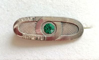 Antik Silber 925 Brosche mit elegante grün Stein, ca 3.5 cm, 5.3gr, Top!!!