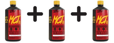 3 x MCT Oil, Unflavoured - 946 ml.