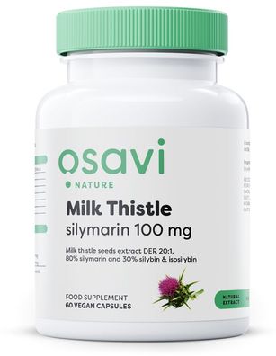 Milk Thistle, Silymarin 100mg - 60 vegan caps