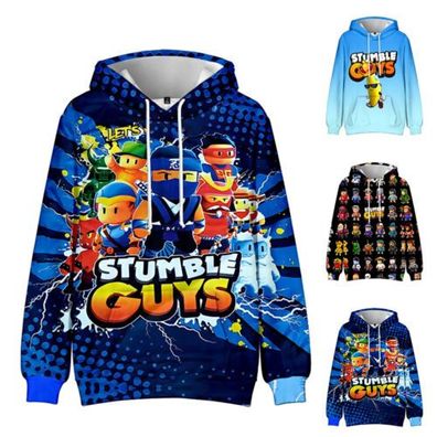 Kinder Jungen Madchen Stumble Guys Cartoon Gaming Hoodie Pullover Sweatshirt Tops NE