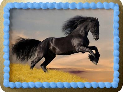 Essbar Horse Pferd Tortenaufleger Torte Tortenbild Geburtstag Zuckerbild 3