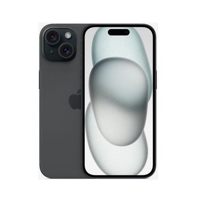 Apple iPhone 15 - 256GB - Schwarz inkl. Silikon Case & Schutzglas