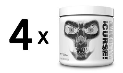 4 x The Curse! Creatine, Unflavored - 300g