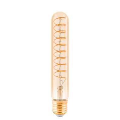 EGLO E27 T30 LED Leuchtmittel 180lm 4W 360° 1600K extra-warmweiss amber 30x185mm