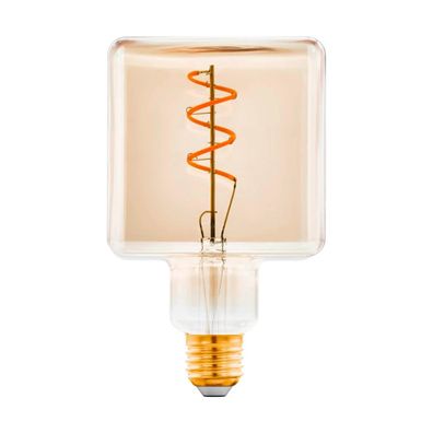 EGLO E27 Cube LED Leuchtmittel 180lm 4W 1600K extra-warmweiss amber 95x155mm dimmbar