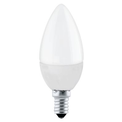 EGLO E14 C37 LED Leuchtmittel 470lm 4,9W 360° 4000K neutralweiss opal 37x99mm