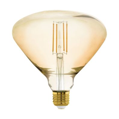 EGLO E27 BR150 LED Leuchtmittel 470lm 4,5W 360° 2200K extra-warmweiss amber 150x155mm