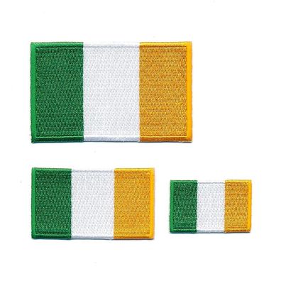 3 Irland Dublin Cork EU Flaggen Fahnen Patches Aufnäher Aufbügler Set 1345