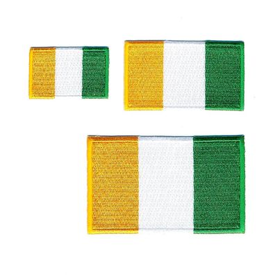 Elfenbeinküste Afrika Flaggen Fahnen Patches Aufnäher Aufbügler Set 2345