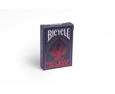 Bicycle® - Kartendeck Foil Back Crimson Red Kartenspiel Spielkarten Pokerkarten