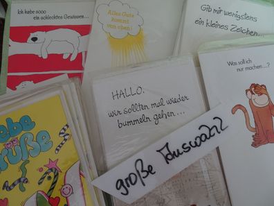 Susy Card Grußkarten Liebe Freundschaft Humor aus DM-Zeiten