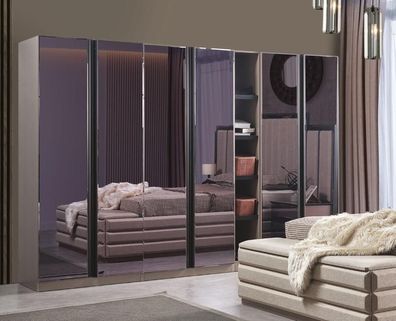 Modern Kleiderschrank Möbel Schlafzimmer Luxus Grau Schrank Schränke