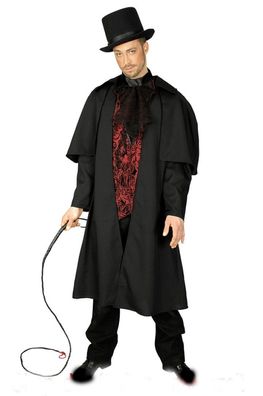 Kostüm Kutschermantel Weste Jabot Dracula Vampir Gr. 46/48 Halloween Karneval